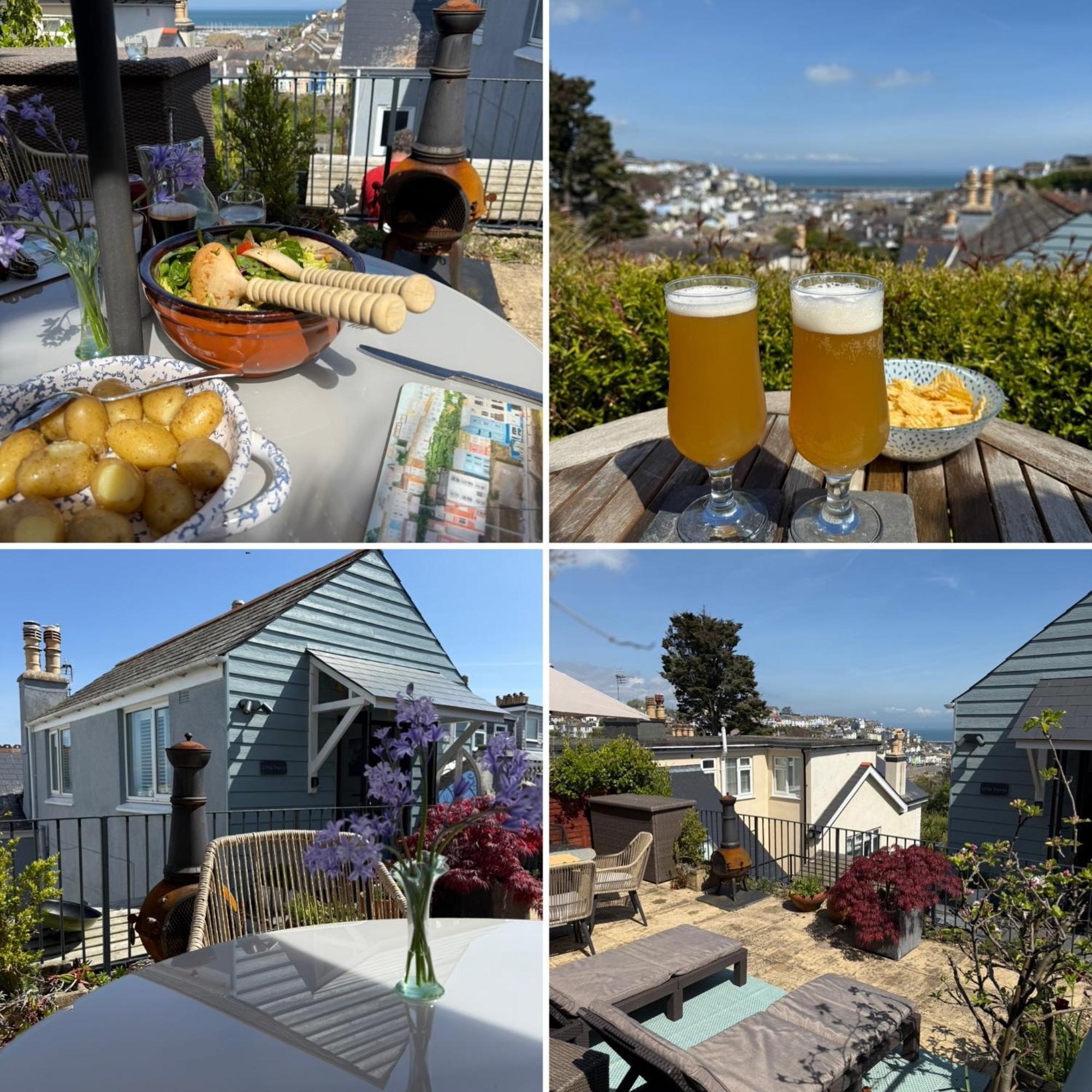 Little Trevio - Seaside Haven With Parking And Sea Views Lägenhet Brixham Exteriör bild